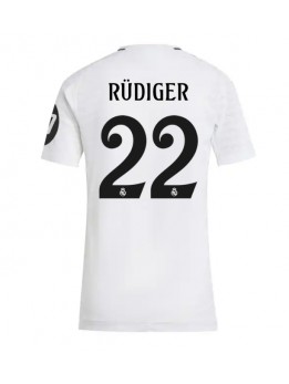 Real Madrid Antonio Rudiger #22 Replika Hemmakläder Dam 2024-25 Kortärmad